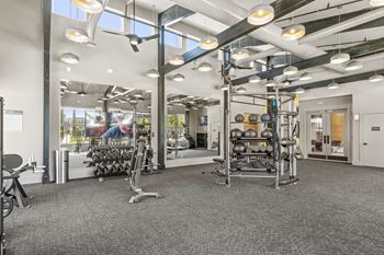 24-Hour cardio and strength training fitness center with yoga studio